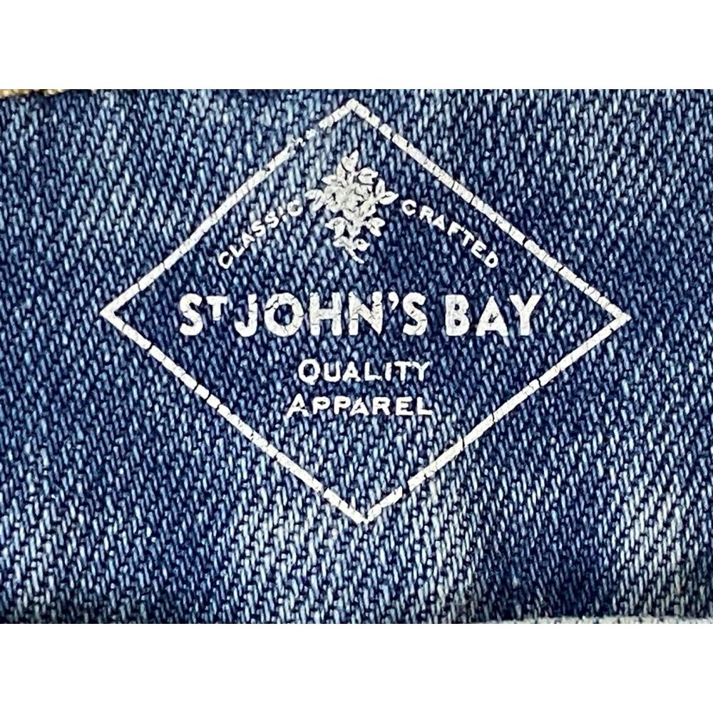 St. John’s Bay Women’s Straight Leg Jeans Size 2S Blue Stretch Denim - Picture 5 of 13